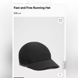 Lululemon Fast and Free running hat